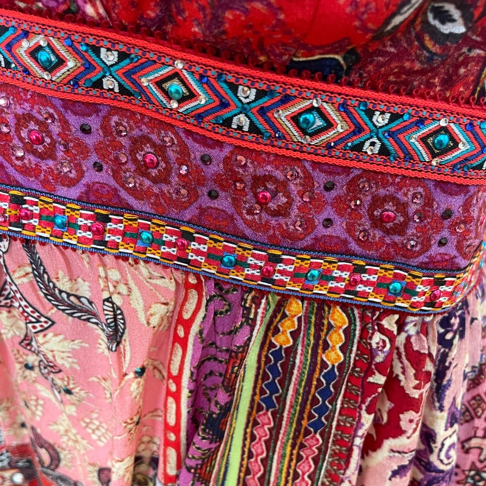 Crystal-embellished Printed Silk Crepe De Chine Mini Dress from CAMILLA - Picture 11 of 15